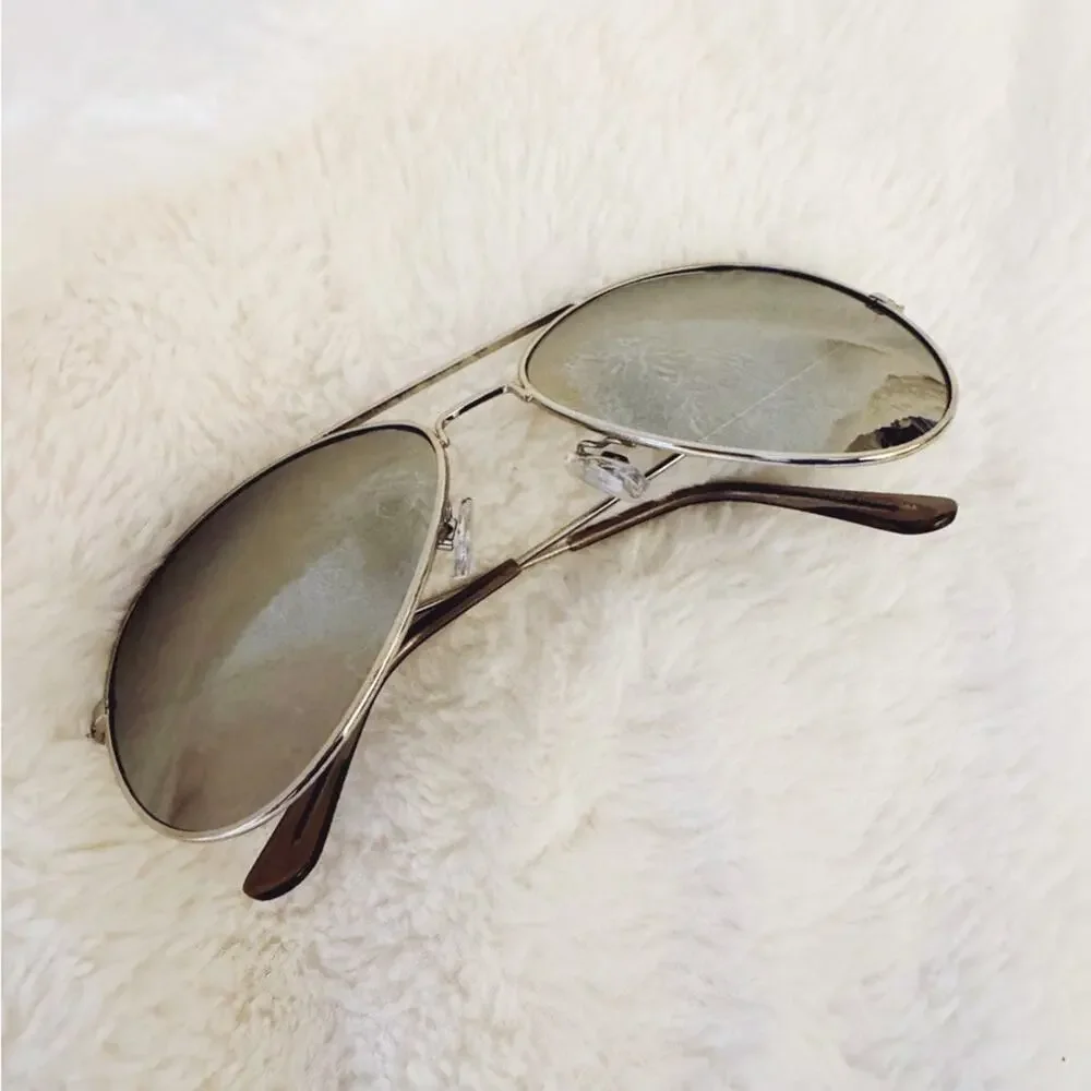 Carter Silver Classic Aviator Sunglasses